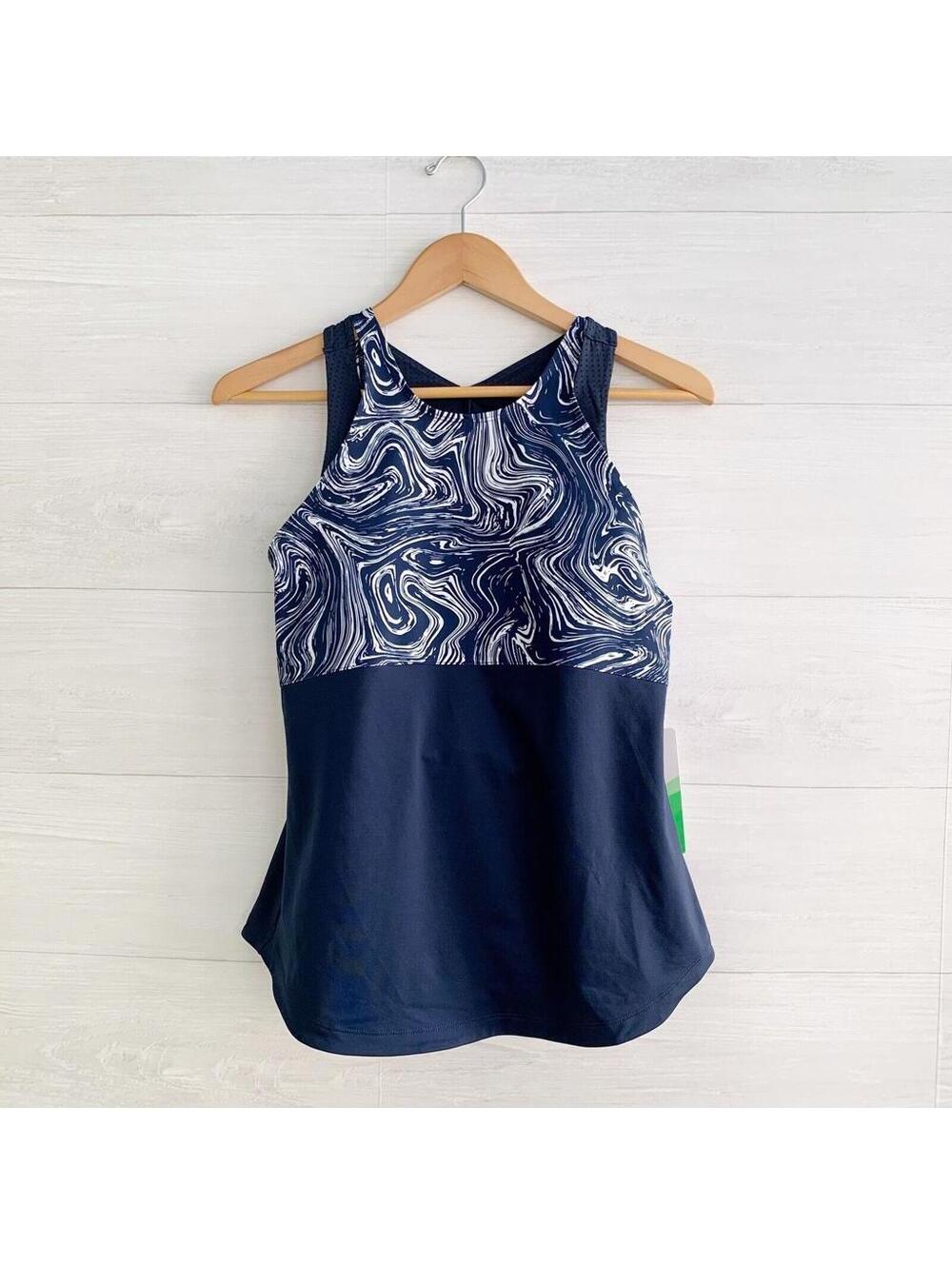 NWT Prince Tennis - Deep Navy blue wicking sports bra tank, M